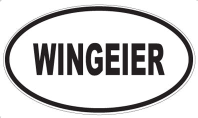 WINGEIER - Oval Sticker