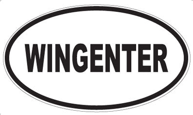 WINGENTER - Oval Sticker