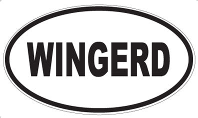 WINGERD - Oval Sticker