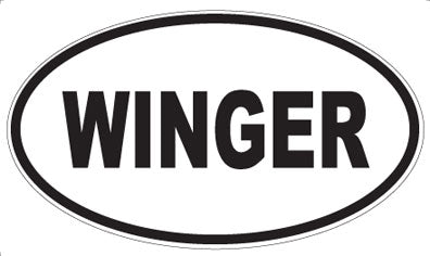 WINGER - Oval Magnet