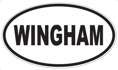 WINGHAM - Oval Sticker