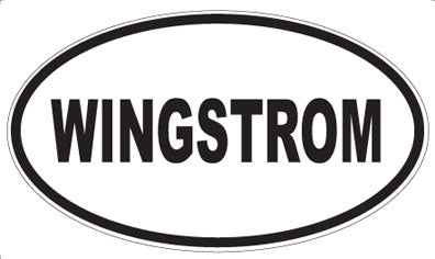 WINGSTROM - Oval Sticker