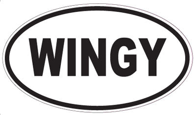 WINGY - Oval Magnet