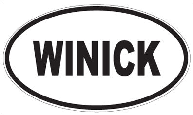 WINICK - Oval Sticker