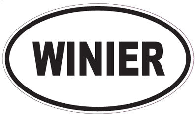 WINIER - Oval Sticker