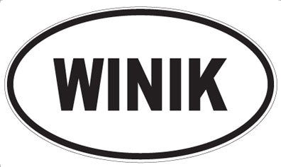 WINIK - Oval Sticker