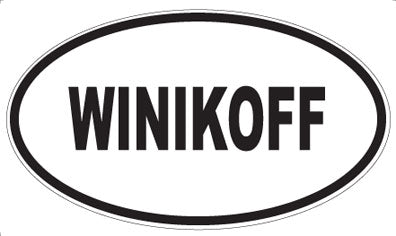WINIKOFF - Oval Sticker