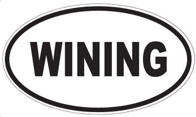 WINING - Oval Sticker