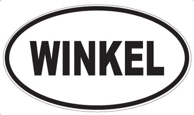 WINKEL - Oval Sticker