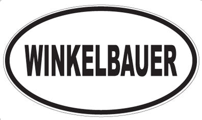 WINKELBAUER - Oval Sticker