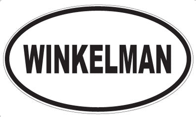 WINKELMAN - Oval Sticker