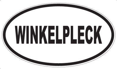 WINKELPLECK - Oval Sticker