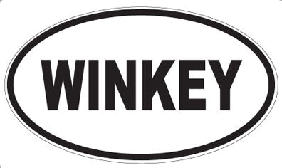 WINKEY - Oval Sticker