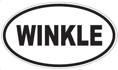 WINKLE - Oval Sticker