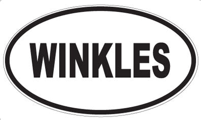 WINKLES - Oval Sticker