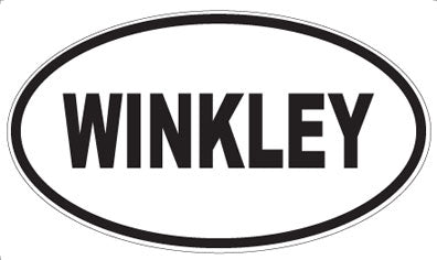 WINKLEY - Oval Sticker
