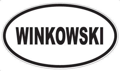 WINKOWSKI - Oval Sticker