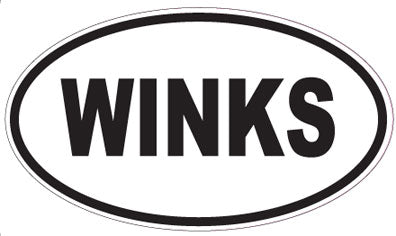 WINKS - Oval Magnet