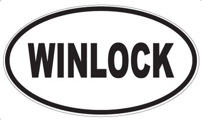 WINLOCK - Oval Sticker