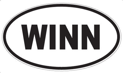 WINN - Oval Sticker