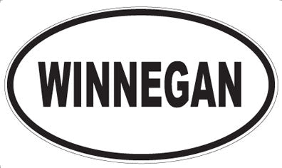WINNEGAN - Oval Sticker