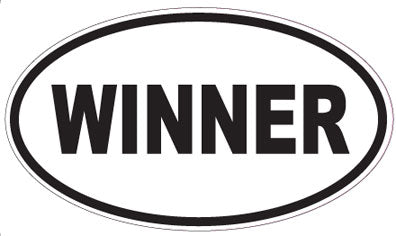 WINNER - Oval Sticker