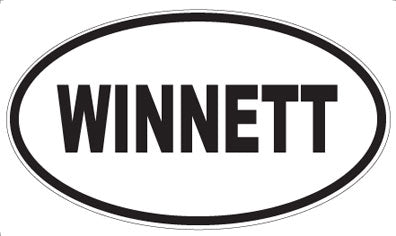 WINNETT - Oval Sticker