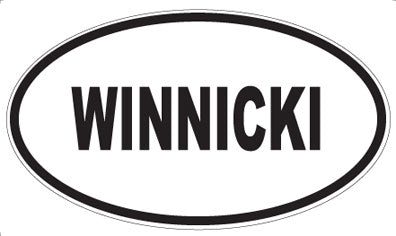 WINNICKI - Oval Sticker