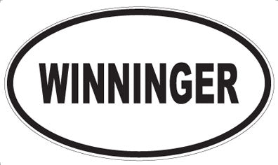 WINNINGER - Oval Sticker