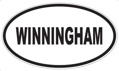 WINNINGHAM - Oval Sticker