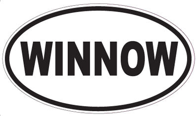 WINNOW - Oval Sticker