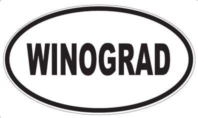 WINOGRAD - Oval Sticker