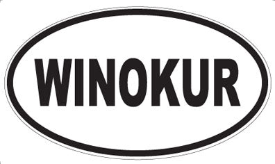 WINOKUR - Oval Sticker