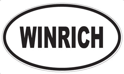 WINRICH - Oval Sticker