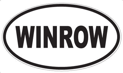 WINROW - Oval Sticker