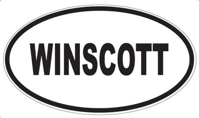 WINSCOTT - Oval Sticker