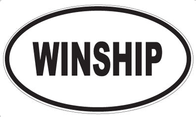 WINSHIP - Oval Sticker