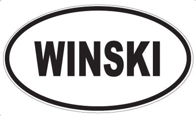 WINSKI - Oval Sticker