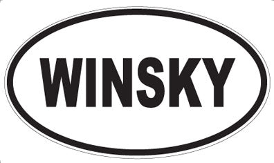 WINSKY - Oval Sticker