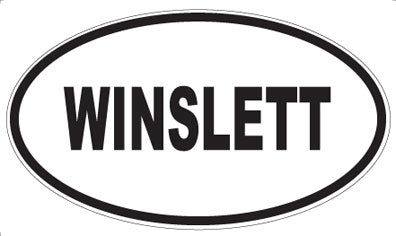WINSLETT - Oval Sticker