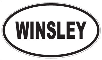 WINSLEY - Oval Sticker