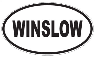 WINSLOW - Oval Sticker