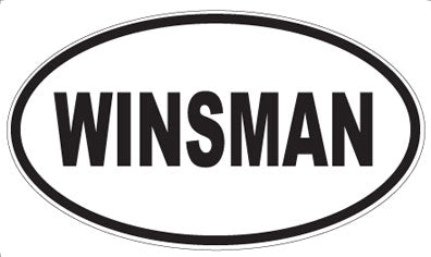 WINSMAN - Oval Sticker