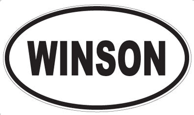 WINSON - Oval Sticker