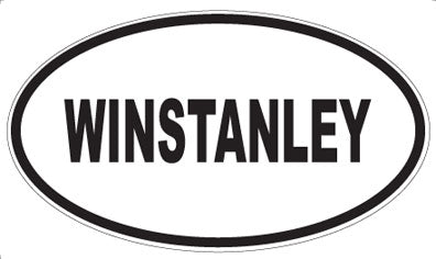 WINSTANLEY - Oval Sticker