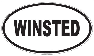 WINSTED - Oval Sticker