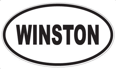 WINSTON - Oval Sticker