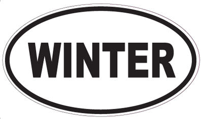WINTER - Oval Sticker