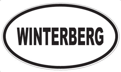 WINTERBERG - Oval Sticker