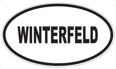 WINTERFELD - Oval Sticker